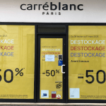 Adhésif micro perforé vitrine