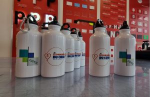 Photo de gourdes logotées personnalisées